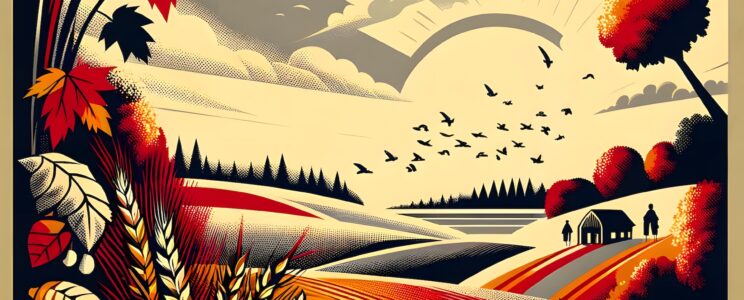 Ode To Autumn – Keats – Communist Propaganda Style Poster Design – smp382