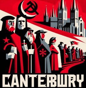Canterbury Tales – Chaucer – Communist Propaganda Style Poster Design – smp186