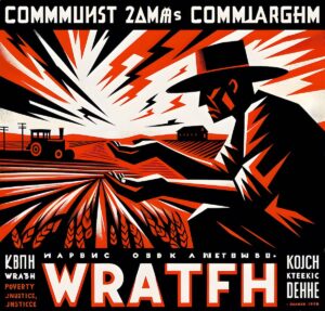 Grapes of Wrath – Steinbeck – Communist Propaganda Style Poster Design – smp86